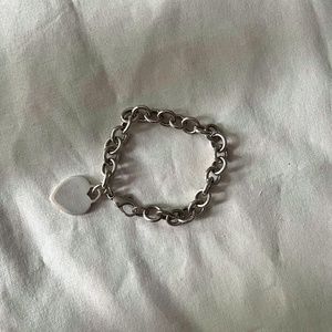 Tiffany Heart Tag Charm Bracelet